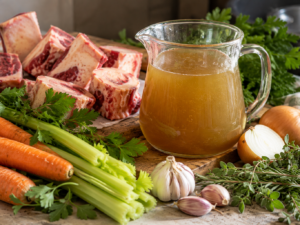 picture of free range bone broth for babies and adults