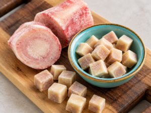 photo of cooked beef marrow for baby and toddler meals, bone marrow