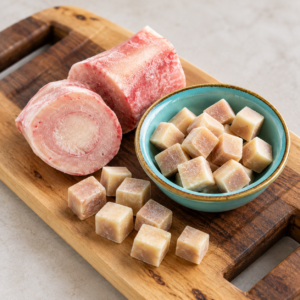 photo of cooked beef marrow for baby and toddler meals, bone marrow
